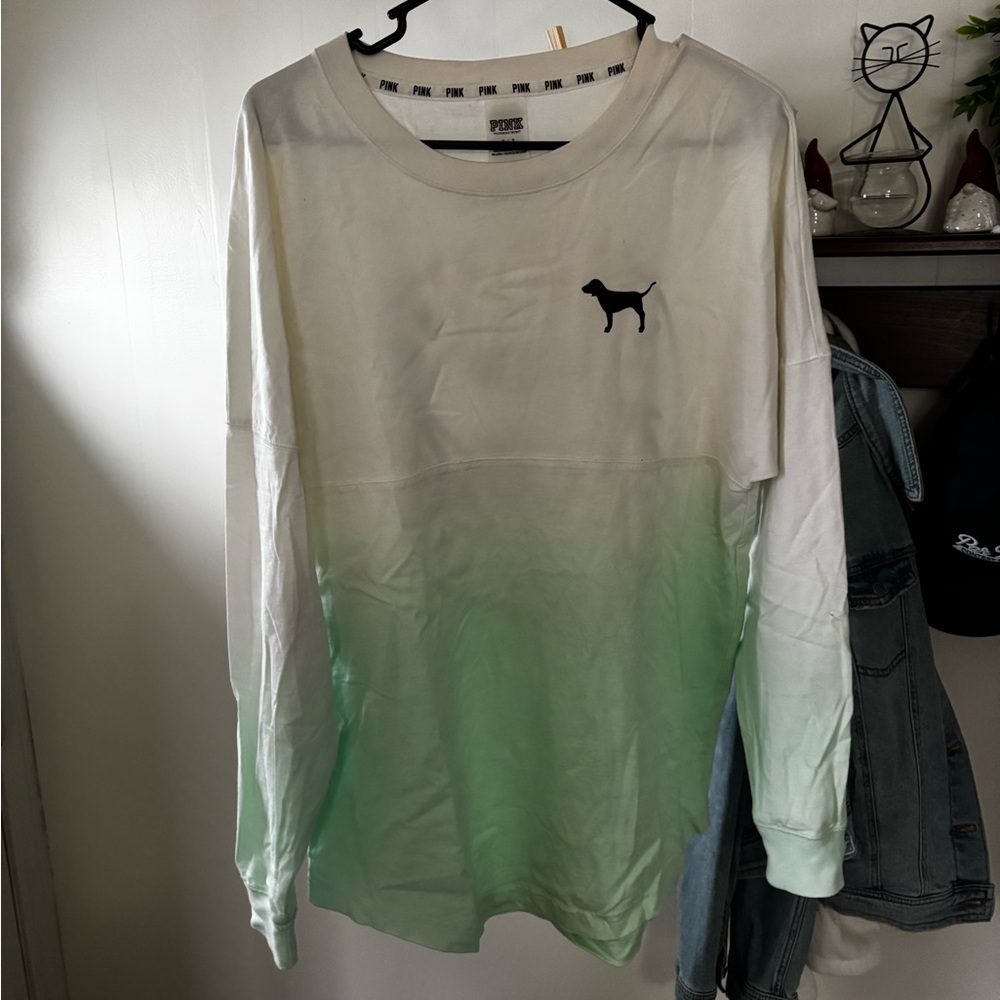 Victoria's Secret PINK Ombre Long Sleeve Shirt